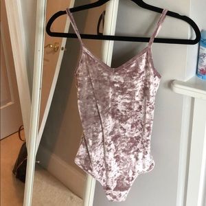 Velvet bodysuit